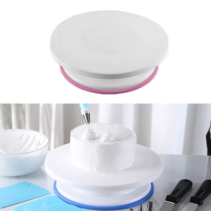 Home Piping Table Cake Turntable, White, Wheat, Blue, Pink