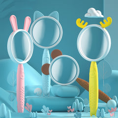 3x Magnifying Glass HD Cartoon Magnifying Glass Toy Gift For Children, Pink Rabbit, Coffee Bear, Blue Kitten, Yellow Deer