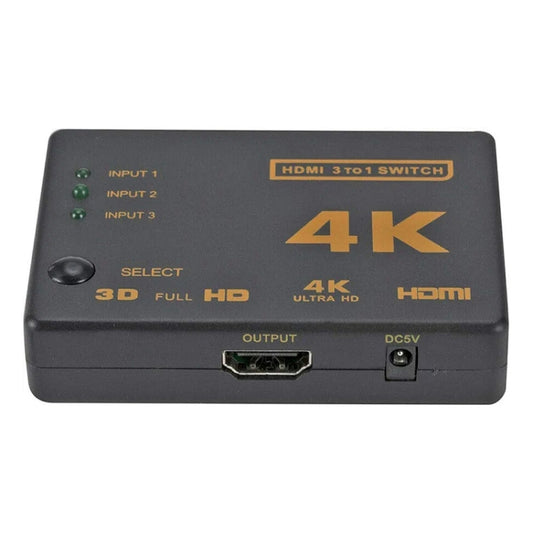 4K 3 into 1 out HDMI Switcher With Remote Control, 5 PCS/Set