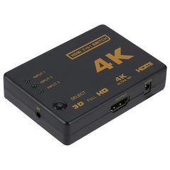 4K 3 into 1 out HDMI Switcher With Remote Control, 5 PCS/Set