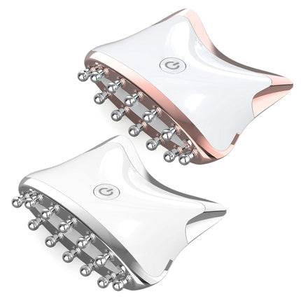SM-2102 EMS Color Light Meridian Dredging Scraping Massager, White Gold, White Silver