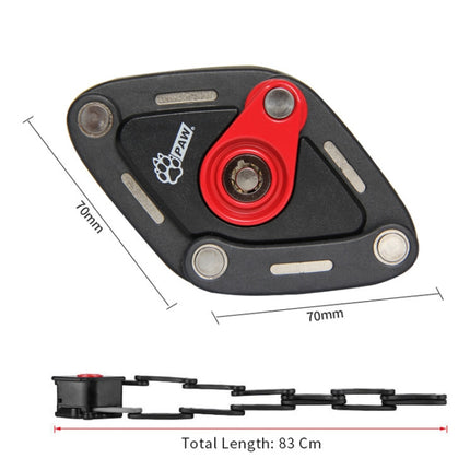 PAW Foldable Bike Lock Anti-theft Bicycle Lock Heavy Duty Chain Cable Padlock
