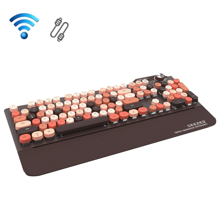 Mofii GEEZER G7 107 Keys Wired / Wireless / Bluetooth Three Mode Mechanical Keyboard, Cable Length: 1.5m
