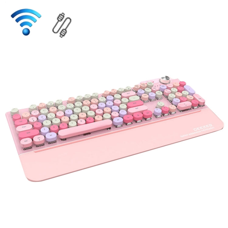 Mofii GEEZER G7 107 Keys Wired / Wireless / Bluetooth Three Mode Mechanical Keyboard, Cable Length: 1.5m