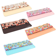 Mofii GEEZER G7 107 Keys Wired / Wireless / Bluetooth Three Mode Mechanical Keyboard, Cable Length: 1.5m