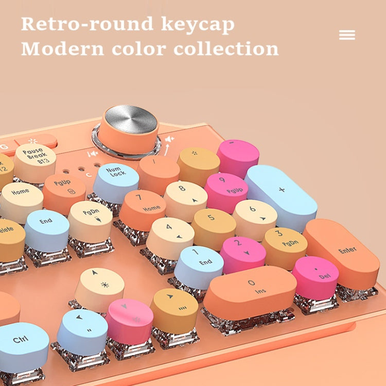 Mofii GEEZER G7 107 Keys Wired / Wireless / Bluetooth Three Mode Mechanical Keyboard, Cable Length: 1.5m
