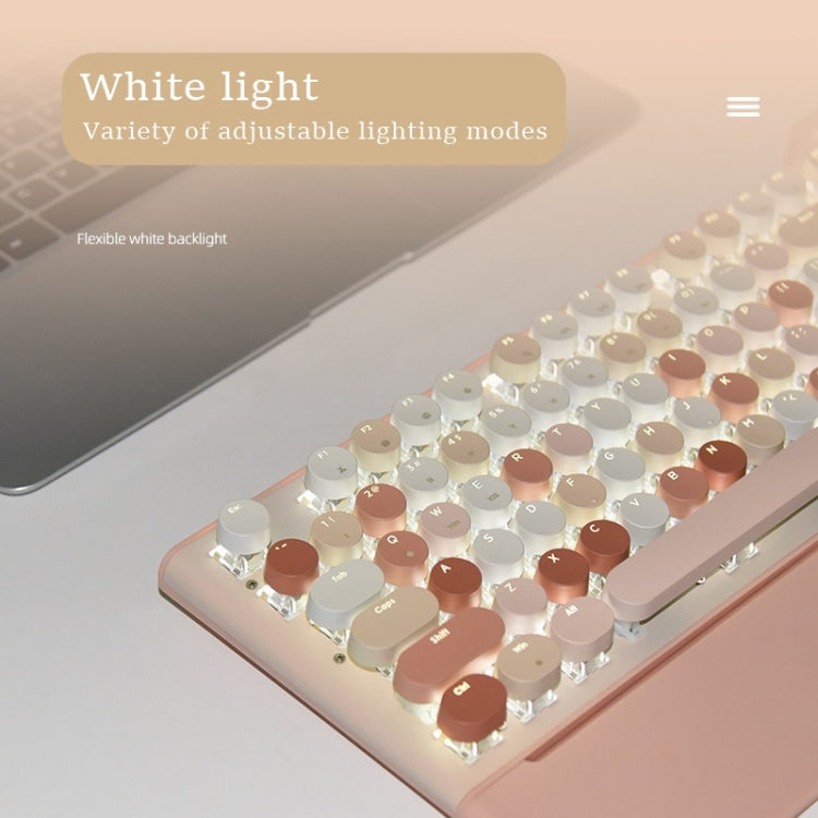 Mofii GEEZER G7 107 Keys Wired / Wireless / Bluetooth Three Mode Mechanical Keyboard, Cable Length: 1.5m