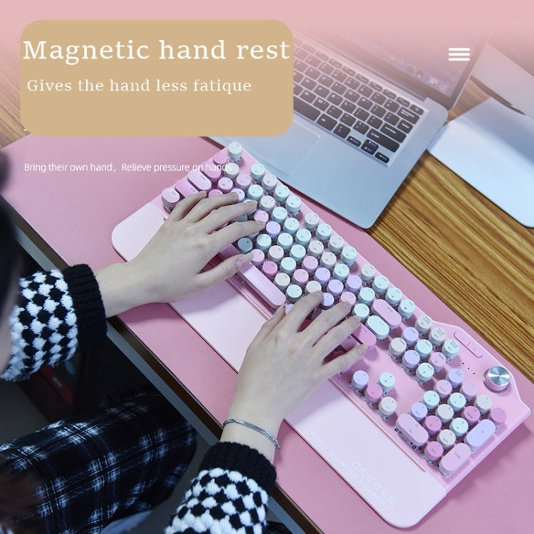 Mofii GEEZER G7 107 Keys Wired / Wireless / Bluetooth Three Mode Mechanical Keyboard, Cable Length: 1.5m