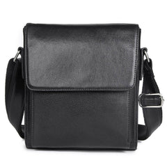 Vintage Crazy Horse Leather Men Shoulder Bag Messenger Bag