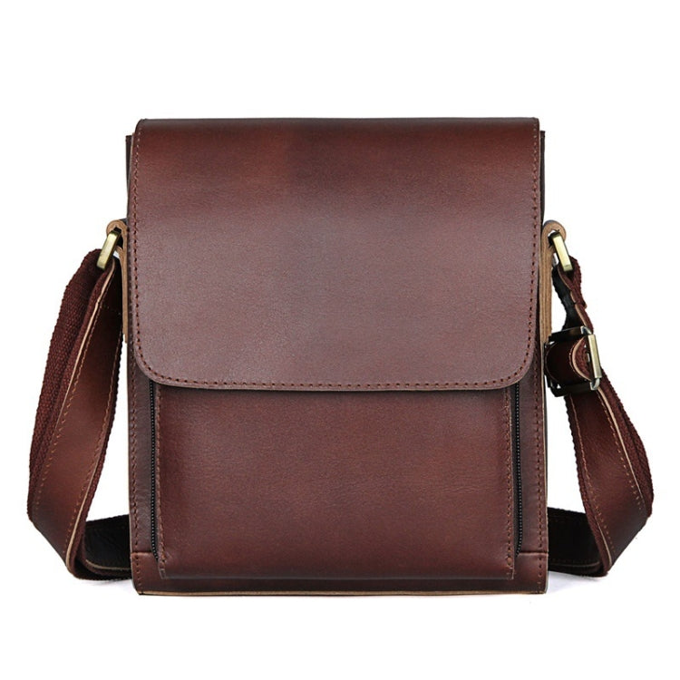 Vintage Crazy Horse Leather Men Shoulder Bag Messenger Bag