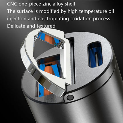 Car Fast Charge One Drag Two Cigarette Conversion Plugs, PD+PD, PD+QC