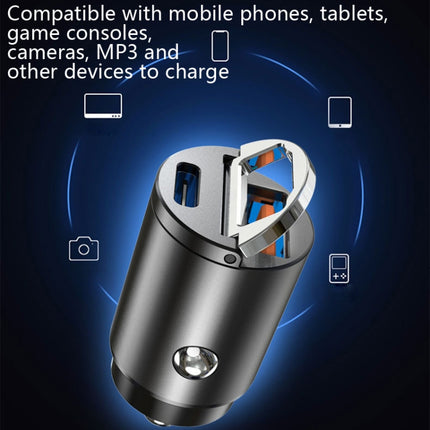 Car Fast Charge One Drag Two Cigarette Conversion Plugs, PD+PD, PD+QC