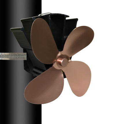 YL603 Thermodynamic Magnetless Wall Mounted Fireplace Fan, Black, Gold, Silver, Gray, Red, Bronze, Rose Red, Blue