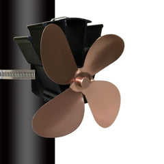 YL603 Thermodynamic Magnetless Wall Mounted Fireplace Fan, Black, Gold, Silver, Gray, Red, Bronze, Rose Red, Blue