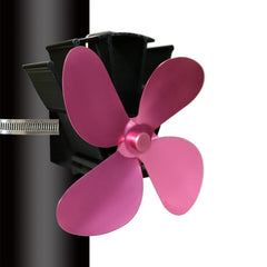 YL603 Thermodynamic Magnetless Wall Mounted Fireplace Fan, Black, Gold, Silver, Gray, Red, Bronze, Rose Red, Blue