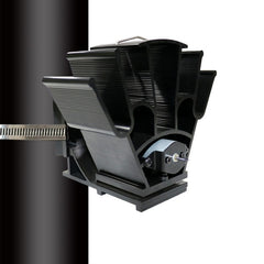 YL603 Thermodynamic Magnetless Wall Mounted Fireplace Fan, Black, Gold, Silver, Gray, Red, Bronze, Rose Red, Blue