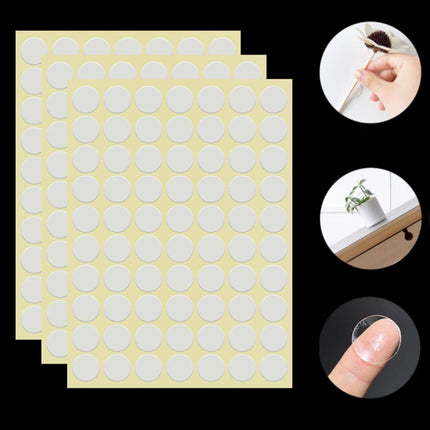 Round Transparent Double-Sided Adhesive Tape Waterproof Traceless Acrylic Glue, 100pcs/sheet 5x0.5mm, 100pcs/sheet 6x0.5mm, 100pcs/sheet  7x0.5mm, 100pcs/sheet 8x0.5mm, 100pcs/sheet 9 x0.5mm, 100ocs/sheet 10x0.5mm, 50pcs/sheet 15x0.5mm                 ...