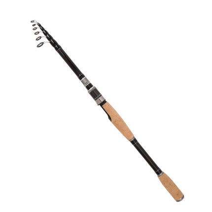 Telescopic Carbon Lure Rod Short Section Fishing Casting Rod, 1.8m, 2.1m, 2.4m, 2.7m, 3.0m
