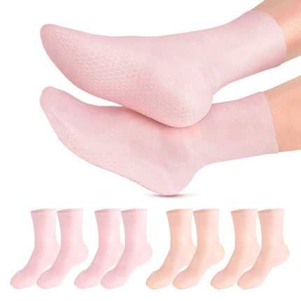 Sole Honeycomb Shock-absorbing Pressure-relieving Foot Beach Socks, Long S Pink, Long L Pink, Long S Skin Color, Long L Skin Color