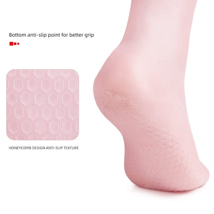 Sole Honeycomb Shock-absorbing Pressure-relieving Foot Beach Socks, Long S Pink, Long L Pink, Long S Skin Color, Long L Skin Color