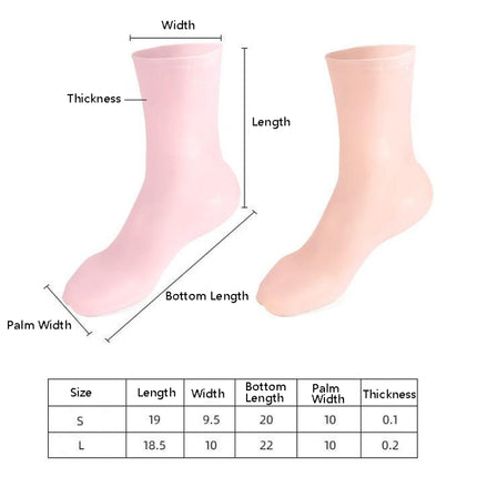 Sole Honeycomb Shock-absorbing Pressure-relieving Foot Beach Socks, Long S Pink, Long L Pink, Long S Skin Color, Long L Skin Color