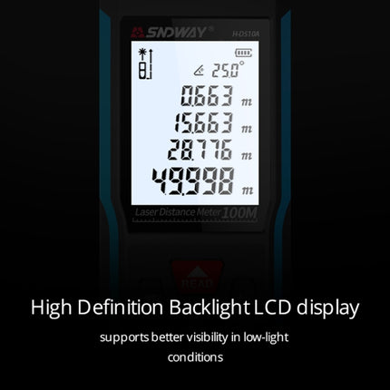 Handheld Laser Rangefinder Infrared Measuring Instrument, SNDWAY H-D510A, SNDWAY H-D710A, SNDWAY H-D100A, SNDWAY H-D120A