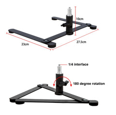360 Degree Adjustable Metal Overhead Base Desktop Phone Holder,Style:, Only Base, Base+PTZ, Base+PTZ+Phone Clip, Base+PTZ+Rotatable Phone Clip