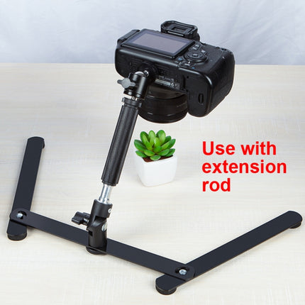 360 Degree Adjustable Metal Overhead Base Desktop Phone Holder,Style: