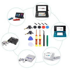 Joy-Con 3D Joystick Repair Screwdriver Set Gamepads Disassembly Tool For Nintendo Switch, 5 In 1, 6 In 1, 7 In 1, 10 In 1, 11 In 1, 12 In 1, 15 In 1, 16 In 1, 17 In 1, 18 In 1, 20 In 1, 21 In 1, 22 In 1, 23 In 1, 25 In 1, 27 In 1