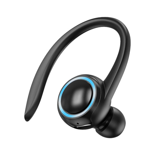 Auriculares Bluetooth A1S con cancelación de ruido, deportivos, con un solo oído, con sonido real, para colgar en la oreja, A1S blanco, A1S negro