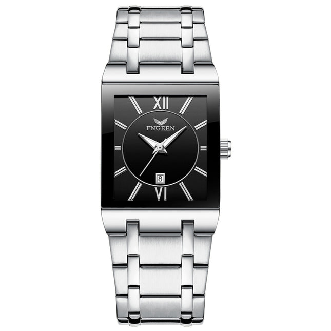 FNGEEN 3627 Waterproof Calendar Men Square Watch, Full Gold Black Surface, Full Gold Gold Surface, Black Belt Rose Shell Black Surface, Black Belt Gold Shell Black Surface, Black Belt Black Shell Black Surface, White Steel White Surface                ...