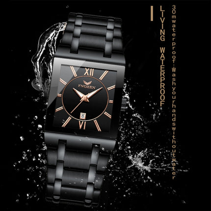 FNGEEN 3627 Waterproof Calendar Men Square Watch