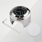 Clock Silver Shell Black Background / TBD0602264201A