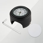 Clock Black Shell White Background / TBD0602264201C