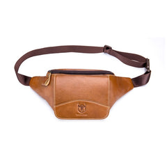 BULL CAPTAIN Cowhide Waist Bag Large Capacity Multifunctional Wallet For Men