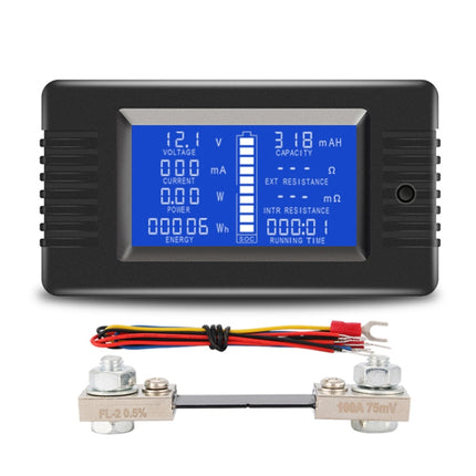 DC 0-200V Voltage Current Battery Tester, PZEM-015 With 50A Shunt, PZEM-015 With 100A Shunt, PZEM-015 With 200A Shunt, PZEM-015 With 300A Shunt, PZEM-015 Without Shunt