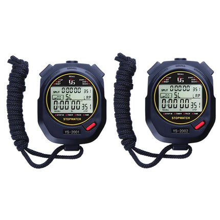 YS Millisecond Stopwatch Timer Running Training Referee Stopwatch, Style:, YS2001 100 Memory, YS2002 200 Memory