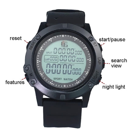 YS Luminous Football Referee Stopwatch Timer Alarm Clock Football Watch, YS-2000