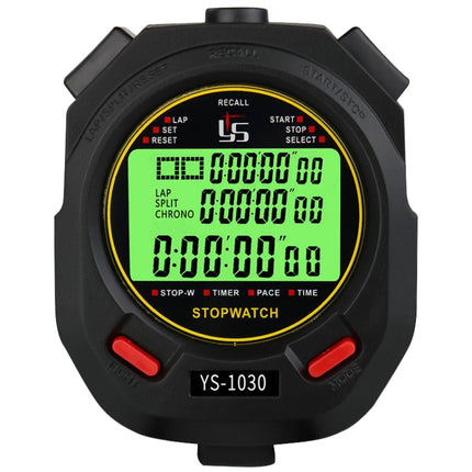 YS 3 Rows Display Luminous Stopwatch Timer Training Referee Stopwatch, Style:, YS-1010 10 Memories, YS-1030 30 Memories, YS-1060 60 Memories, YS-1100 100 Memories