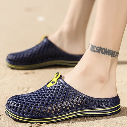 X902 Summer Beach Shoes Non-Slip Flip Llops Couple Slippers Men Hole Shoes, 36, 37, 38, 39, 40, 41, 42, 43, 44, 45