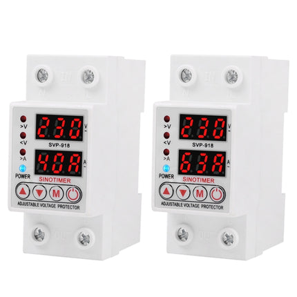 SINOTIMER SVP-918 Adjustable Self-resetting Intelligent Under-voltage Protector, Current:, 40A, 63A