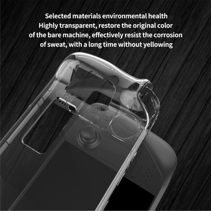 PGTECH Split Crystal Hard Shell Case for Steam Deck Game Console, Crystal Hard Shell Case