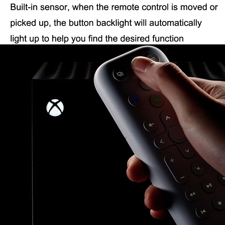 8BitDo Backlit Key Media Remote Control For Xbox, Style:, Long Version (Black)