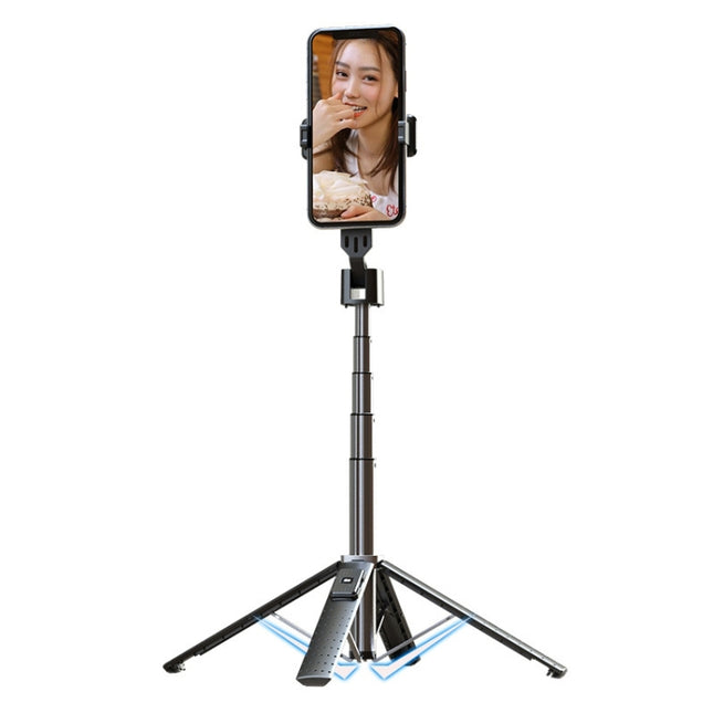 Mobile Phone Live Broadcast Bracket Bluetooth Telescopic Selfie Tripod, High:, 102CM (Aluminum Alloy), 104CM (Aluminum Alloy + Single Fill Light), 104CM (Aluminum Alloy + Dual Fill Lights), 100CM (Stainless Steel)                                       ...