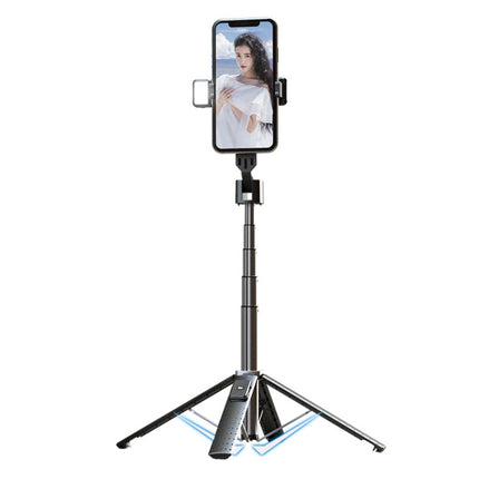 Mobile Phone Live Broadcast Bracket Bluetooth Telescopic Selfie Tripod, High:, 102CM (Aluminum Alloy), 104CM (Aluminum Alloy + Single Fill Light), 104CM (Aluminum Alloy + Dual Fill Lights), 100CM (Stainless Steel)���������������������������������������...
