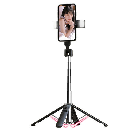 Mobile Phone Live Broadcast Bracket Bluetooth Telescopic Selfie Tripod, High:, 102CM (Aluminum Alloy), 104CM (Aluminum Alloy + Single Fill Light), 104CM (Aluminum Alloy + Dual Fill Lights), 100CM (Stainless Steel)���������������������������������������...
