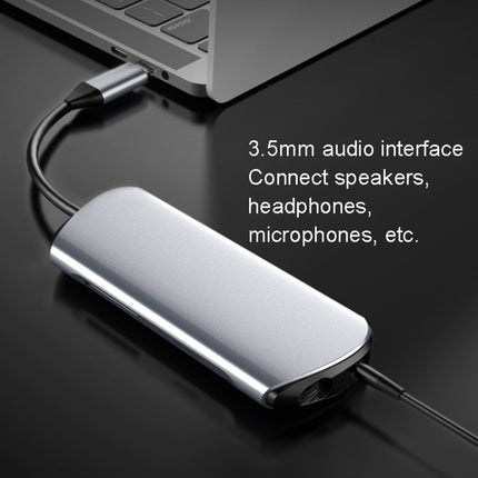 Type-C Extension Dock 8 In 1 Laptop Converter USB HUB Hub, USB HUB
