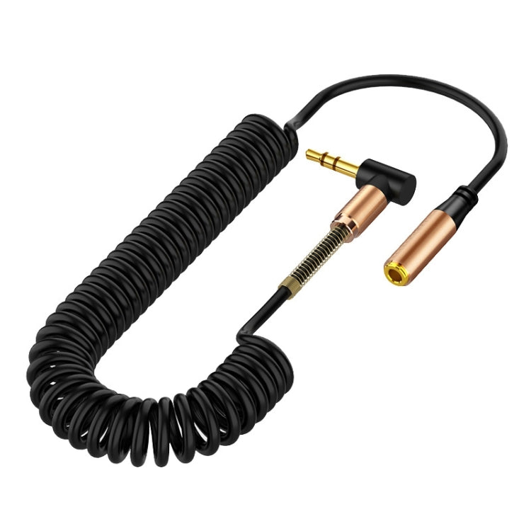 3.5mm Male To Female Spring AUX Extension Cable Speaker Audio Cable, Cable Length: 1.5m