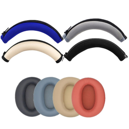 2 Stück Headset-Ohrenschützer aus Schwamm für Edifier W820nb, Stil: Titangrau, Khaki, Rot, Blau, Schwarzer Kopfhörer, Grauer Kopfhörer, Blauer Kopfhörer, Champagner-Kopfhörer