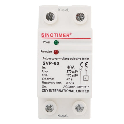 SINOTIMER Single-Phase Self-Duplex Intelligent Over-Pressure Protector, SVP-60